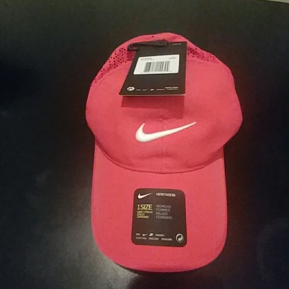 Hot pink Nike cap